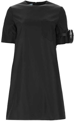 (Women) PRADA Black Logo Shoulder Bag Short Sleeve Casual A-Line Dress 230620S2011WQ8-F0002 Order (Women) PRADA Black Logo Shoulder Bag Short Sleeve Casual A-Line Dress 230620S2011WQ8-F0002
