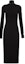 Order (Women) PRADA Black Long-Sleeve Midi Dress with Hollow Out High Neck Design 23843S2111YRO-F0002