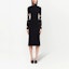 Lookbook (Women) PRADA Black Long-Sleeve Midi Dress with Hollow Out High Neck Design 23843S2111YRO-F0002