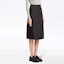 Shop (Women) PRADA Black Pleated Casual Skirt with Solid Color Buckle Detail. 21H859S2011WQ8-F0002