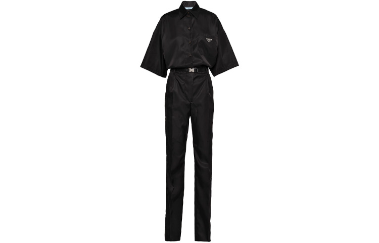 Order (Women) PRADA Black Re-Nylon Jumpsuit 230653-1WQ8-F0002-S-211