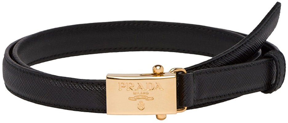 (Women) PRADA Black Saffiano Leather Belt 1.5cm Wide 1CC156-053-F0002 Buy (Women) PRADA Black Saffiano Leather Belt 1.5cm Wide 1CC156-053-F0002