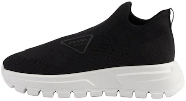 (Women) PRADA Black Slip-On Round-Toe Casual Low-Top Shoes 1S618N_3KK5_F0632_F_045 (Women) PRADA Black Slip-On Round-Toe Casual Low-Top Shoes 1S618N_3KK5_F0632_F_045