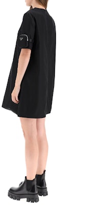 (Women) PRADA Black Solid Color A-Line Short Sleeve Dress 230620-1WQ8-F0002 Purchase (Women) PRADA Black Solid Color A-Line Short Sleeve Dress 230620-1WQ8-F0002