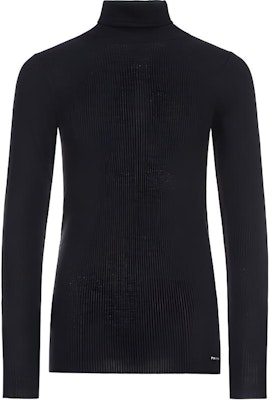 (W) Jersey de Lana de Cuello Alto Negro Prada P26350-1RZR-F0002-S-192 Buy (W) Jersey de Lana de Cuello Alto Negro Prada P26350-1RZR-F0002-S-192