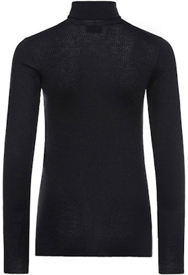 (W) Jersey de Lana de Cuello Alto Negro Prada P26350-1RZR-F0002-S-192 Order (W) Jersey de Lana de Cuello Alto Negro Prada P26350-1RZR-F0002-S-192