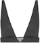 Buy (Women) PRADA Black V-Neck Triangle Logo Camisole 240706-1WQ8-F0002-S-212