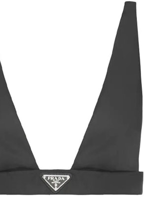 (Women) PRADA Black V-Neck Triangle Logo Camisole 240706-1WQ8-F0002-S-212 Sizing (Women) PRADA Black V-Neck Triangle Logo Camisole 240706-1WQ8-F0002-S-212