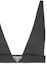 Sizing (Women) PRADA Black V-Neck Triangle Logo Camisole 240706-1WQ8-F0002-S-212