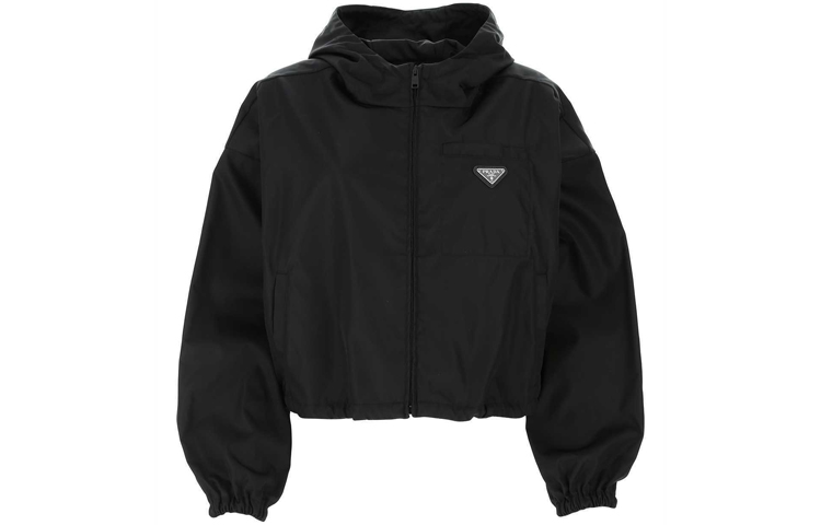 Order (W) Chaqueta Negra con Capucha y Detalle de Logo PRADA. 29X900S2021WQ8-F0002