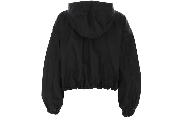 Lookbook (W) Chaqueta Negra con Capucha y Detalle de Logo PRADA. 29X900S2021WQ8-F0002
