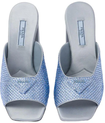 (W) Prada Talons Carrés Mode Mules ''Cristal Bleu'' 1XX642_2AWL_F0076_F_085 Shop (W) Prada Talons Carrés Mode Mules ''Cristal Bleu'' 1XX642_2AWL_F0076_F_085
