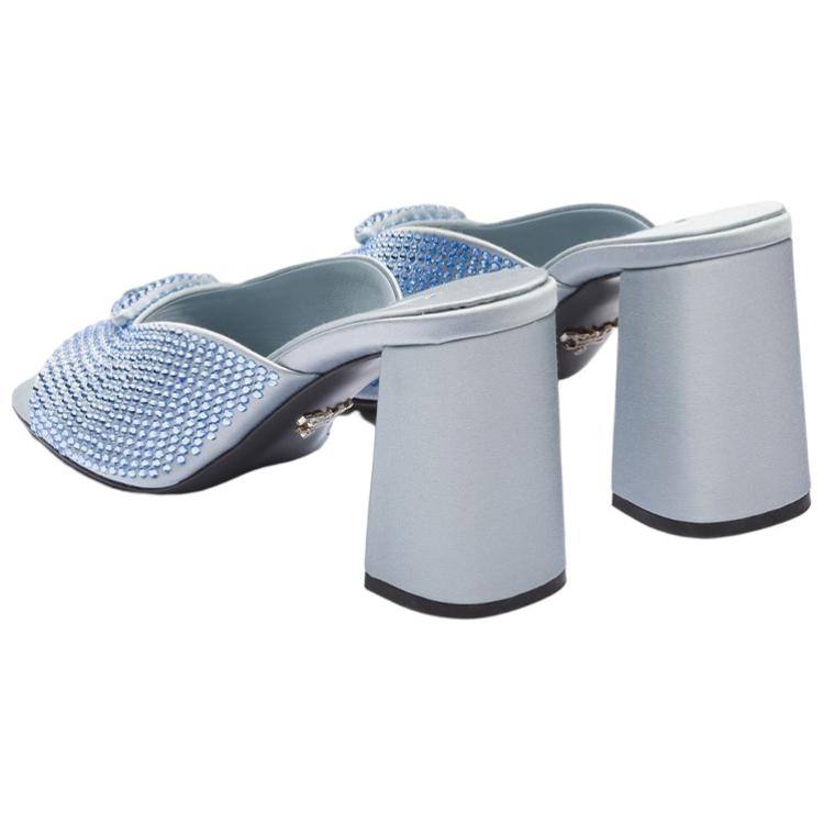 Purchase (W) Prada Talons Carrés Mode Mules ''Cristal Bleu'' 1XX642_2AWL_F0076_F_085