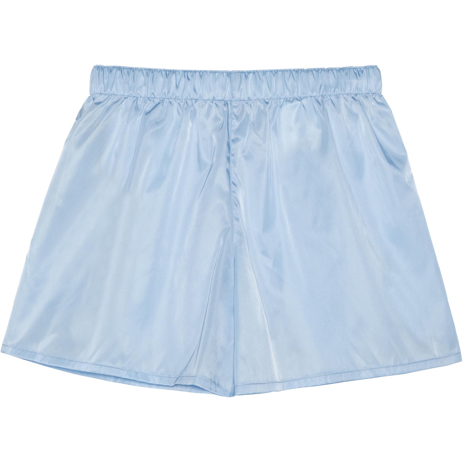 (Women) PRADA Blue High-Waisted Shorts with Metal Triangle Logo. 22C757-1WQ8-F0076-S-221 圖 3