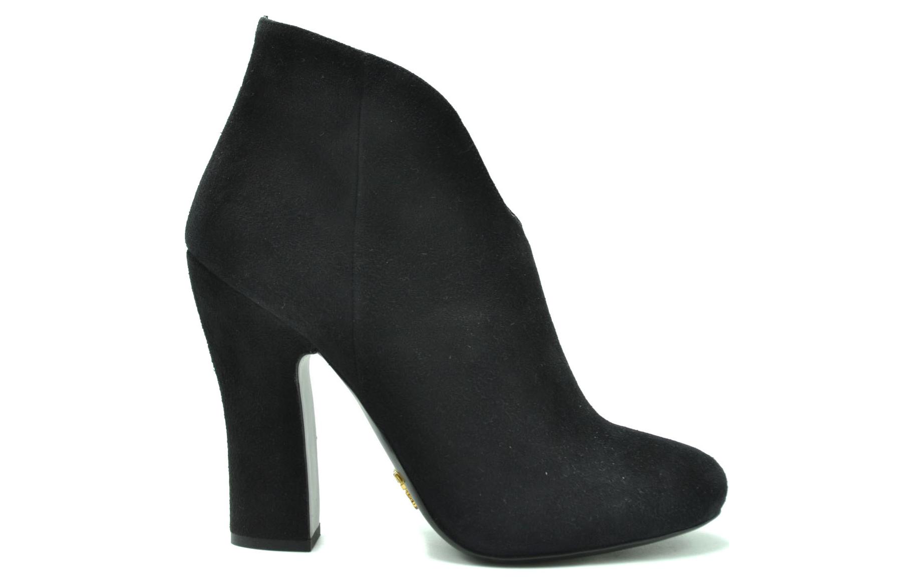 Order PRADA 舒適休閒 短靴 高跟 女款 黑色