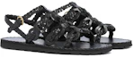 Lookbook (W) Sandal Kulit Anyaman Prada 'Hitam' 1X186M_027_F0002_F_A015