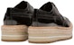 (W) Kasut Kulit Berus Microsole Trim Brogue Prada 'Hitam' 1E722E_055_F0002_F_D030