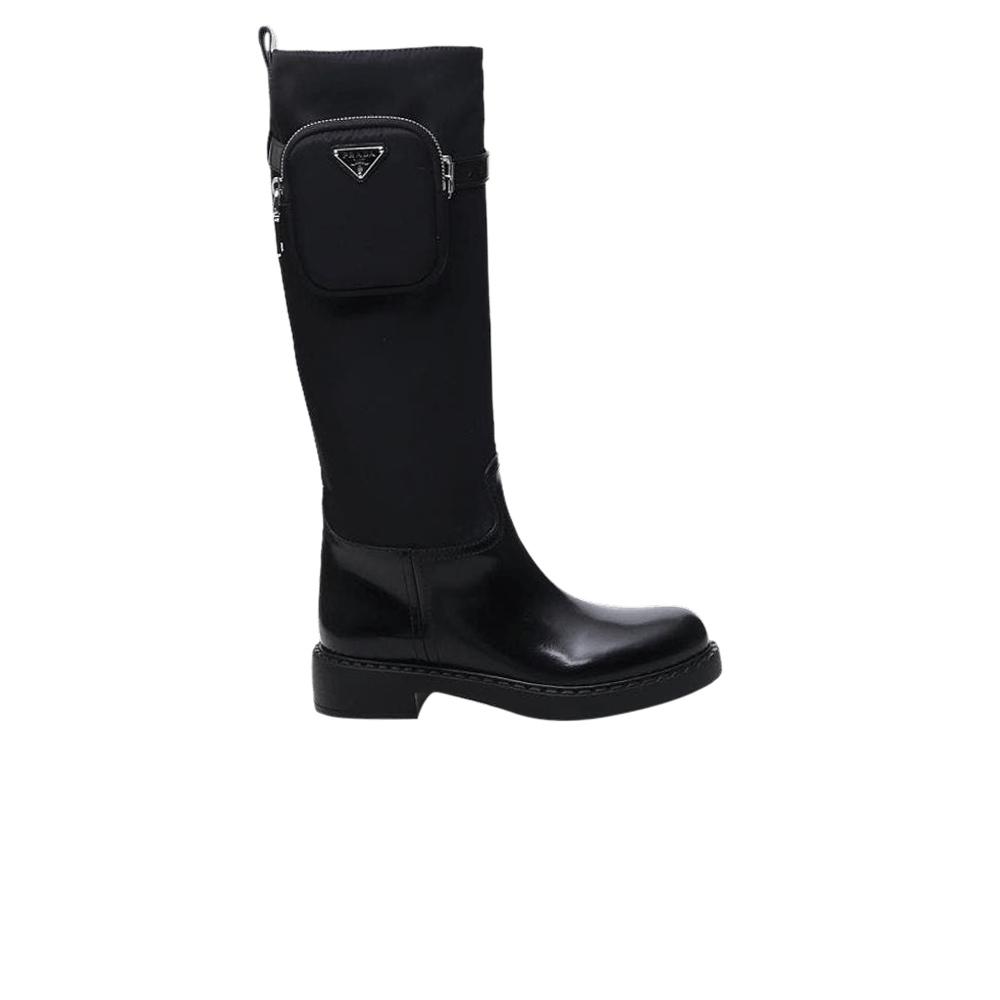 Buy (W) プラダ ブラッシュドレザー ブラック 1W359M-3LF7-F0002