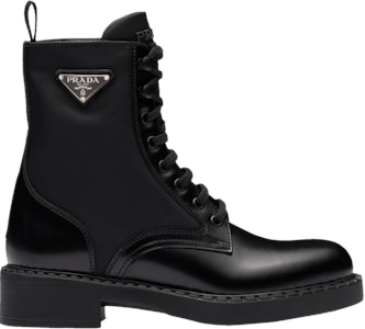 (W) 普拉达刷鞋面皮和再生尼龙短靴‘黑色’ 1T782M-3LF7-F0002 Buy (W) 普拉达刷鞋面皮和再生尼龙短靴‘黑色’ 1T782M-3LF7-F0002