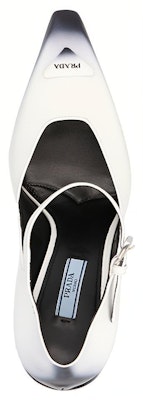 (Women) Prada Brushed Leather Pumps 'White Black Ombre' 1I982M_055_F0009_F_A095 Lookbook (Women) Prada Brushed Leather Pumps 'White Black Ombre' 1I982M_055_F0009_F_A095