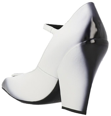(Women) Prada Brushed Leather Pumps 'White Black Ombre' 1I982M_055_F0009_F_A095 Shop (Women) Prada Brushed Leather Pumps 'White Black Ombre' 1I982M_055_F0009_F_A095