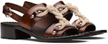 Order (W) Sandal Prada Kulit Brushed 'Coklat' 1X190M_P39_F0005_F_A040