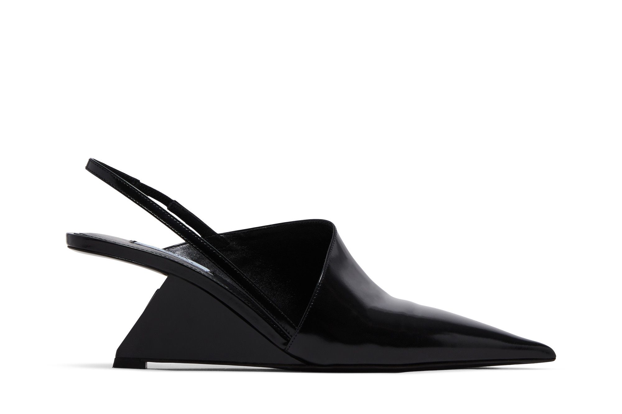 Buy (W) Prada Sepatu Hak Slingback Kulit Hitam 1I886M-055-F0002