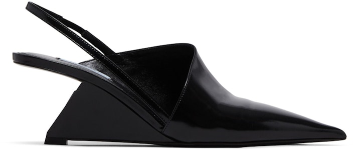 (W) Prada Sepatu Hak Slingback Kulit Hitam 1I886M-055-F0002 Buy (W) Prada Sepatu Hak Slingback Kulit Hitam 1I886M-055-F0002