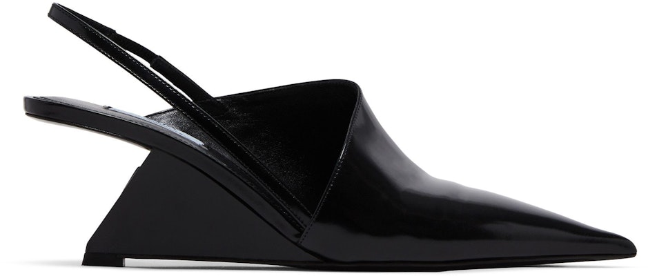 (W) Prada Sepatu Hak Slingback Kulit Hitam 1I886M-055-F0002 Buy (W) Prada Sepatu Hak Slingback Kulit Hitam 1I886M-055-F0002