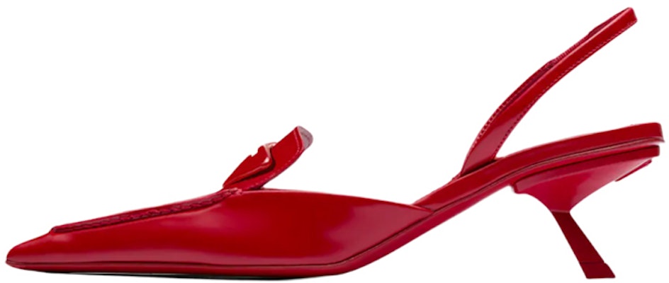 (W) Prada Kasut Slingback Kulit Berus 'Merah' 1D896M_055_F0D56_F_055 Buy (W) Prada Kasut Slingback Kulit Berus 'Merah' 1D896M_055_F0D56_F_055