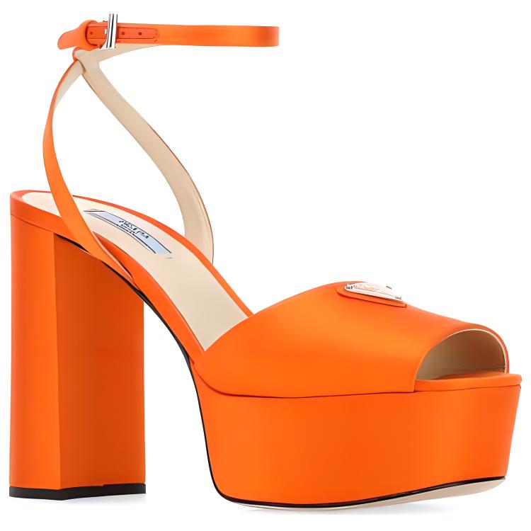 Shop (Women) Prada Buckle Fashion Sandals 'Orange' 1XP48B_F115_049_F_0049