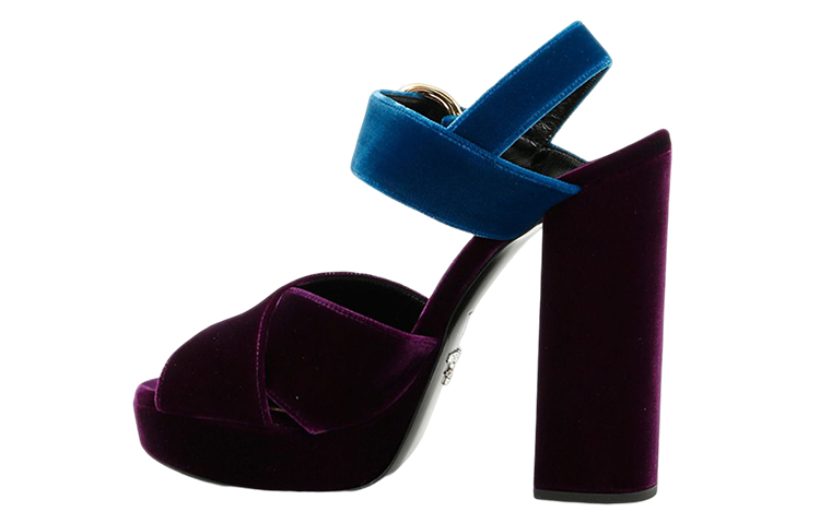 (W) Prada Buckle Sandals 'Burgundy'