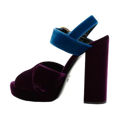 (W) Prada Buckle Sandals 'Burgundy'