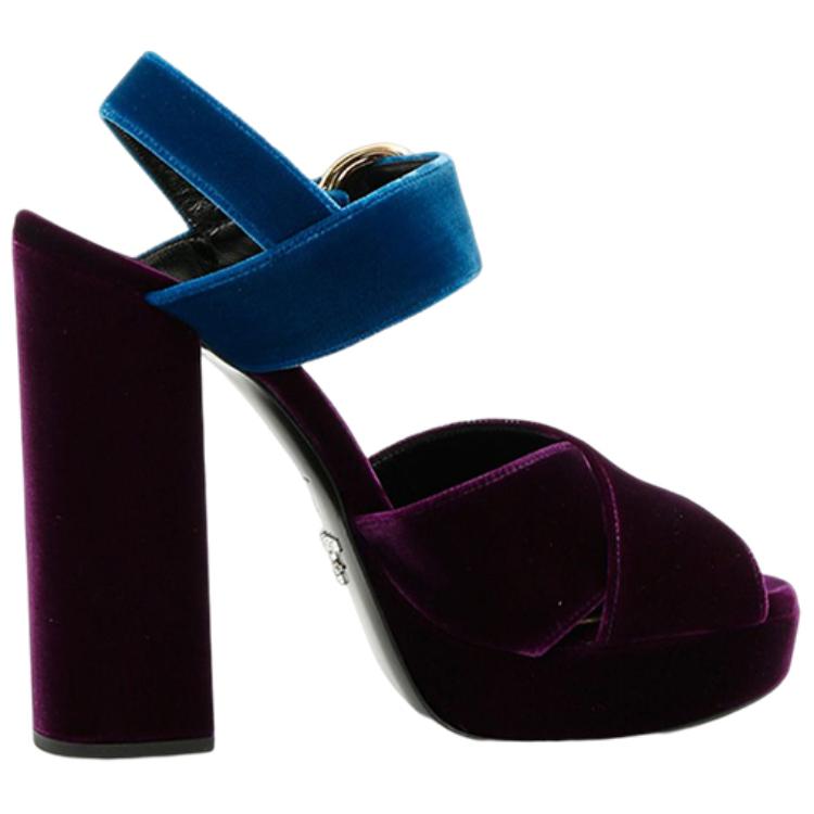 (W) Prada Buckle Sandals 'Burgundy' 圖 2