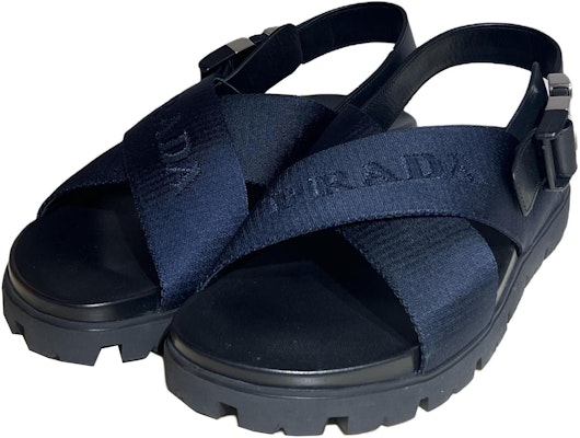 PRADA普拉達 露趾扣環 沙灘涼鞋 女款 藍色 Purchase PRADA普拉達 露趾扣環 沙灘涼鞋 女款 藍色