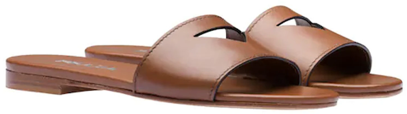 (W) Prada Kalbsleder Cutout Strap Slide ''Brandy'' 1XX497_3A6H_F0134_F-_010 Lookbook (W) Prada Kalbsleder Cutout Strap Slide ''Brandy'' 1XX497_3A6H_F0134_F-_010