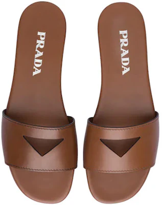 (W) Prada Kalbsleder Cutout Strap Slide ''Brandy'' 1XX497_3A6H_F0134_F-_010 Purchase (W) Prada Kalbsleder Cutout Strap Slide ''Brandy'' 1XX497_3A6H_F0134_F-_010