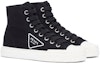 Order (W) Prada Kasut Kanvas High-Top 'Fesyen Hitam' 1T232M_2OFZ_F057Z_F_035