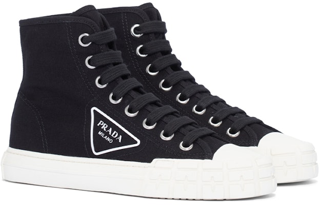 (W) Prada Sepatu High-Top Kanvas 'Hitam Fashion' 1T232M_2OFZ_F057Z_F_035 Order (W) Prada Sepatu High-Top Kanvas 'Hitam Fashion' 1T232M_2OFZ_F057Z_F_035