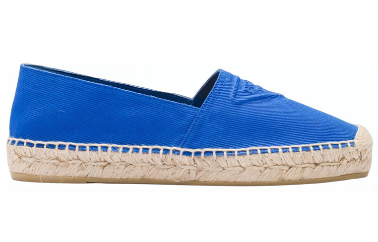 (W) Prada Canvas Logo Round-Toe Espadrilles 'Blue' 圖 2