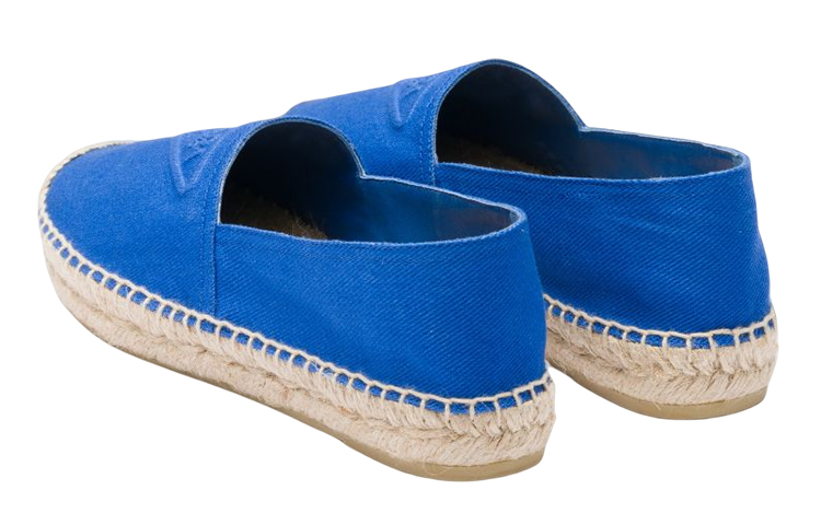 (W) Prada Canvas Logo Round-Toe Espadrilles 'Blue' 圖 5