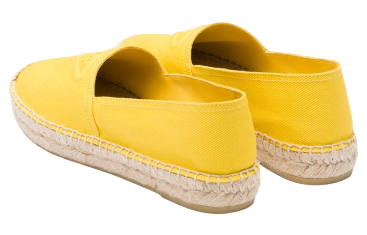 (W) Prada Canvas Low-Top Sneakers 'Yellow Logo' 圖 4