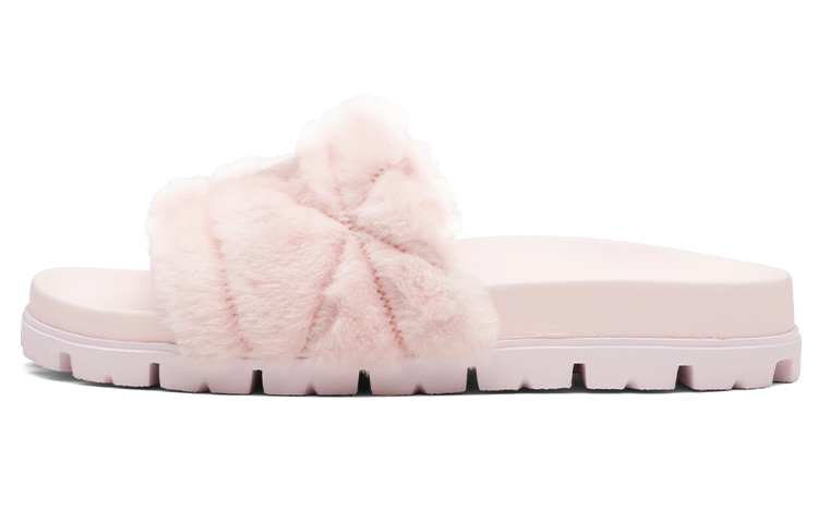 (W) Prada Casual Lamb Fur Slippers 'Orchid Pink'