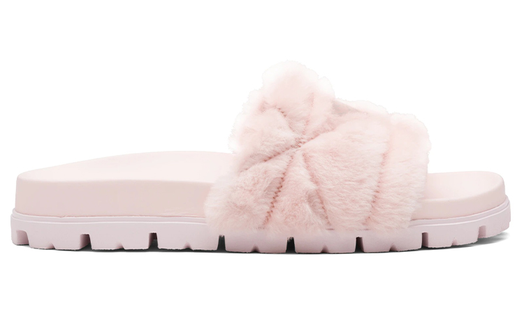 (W) Prada Casual Lamb Fur Slippers 'Orchid Pink' 圖 2