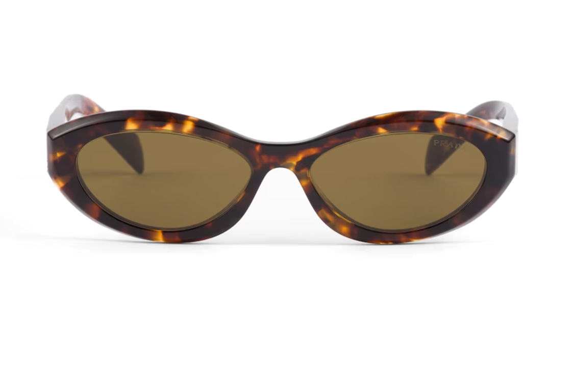 (Women) PRADA Cat Eye Acetate Sunglasses with Side Logo in Tortoiseshell SPR26ZE14LFE09ZCA056 圖 2