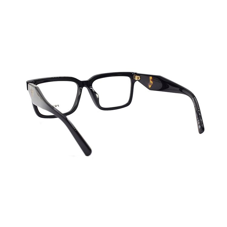 Shop (W) 普拉达时尚优雅黑色方形光学眼镜 VPR10Y-F 1AB-1O1