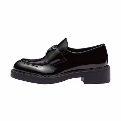 (W) Prada Chocolate 50mm Loafer 1D246M-JHR-F0002-F-B050 'Black Patent Leather'