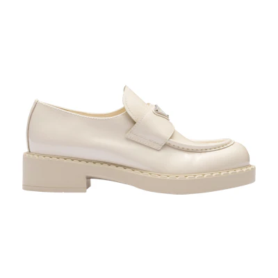 (W) Prada Chocolate Loafer 'Ivory'