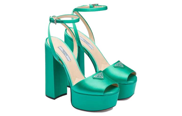 (W) Prada Classic CMFT Slide Sandals 'Green' 圖 4