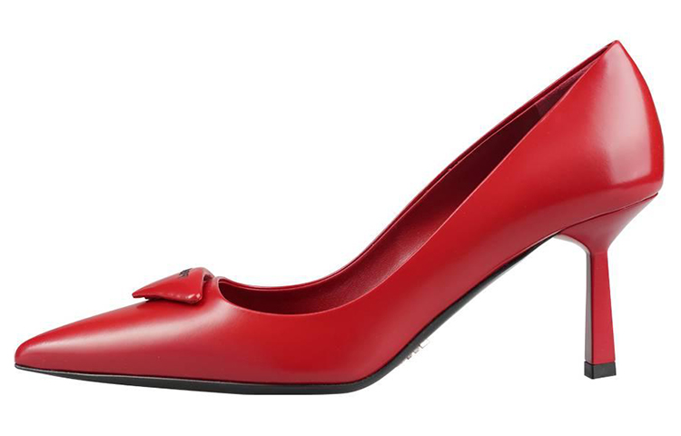 (W) Prada Classic Fashion High Heel 'Red Leather'